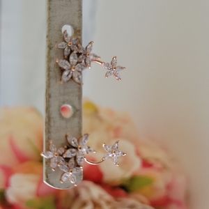 Front & Back Flower Earrings